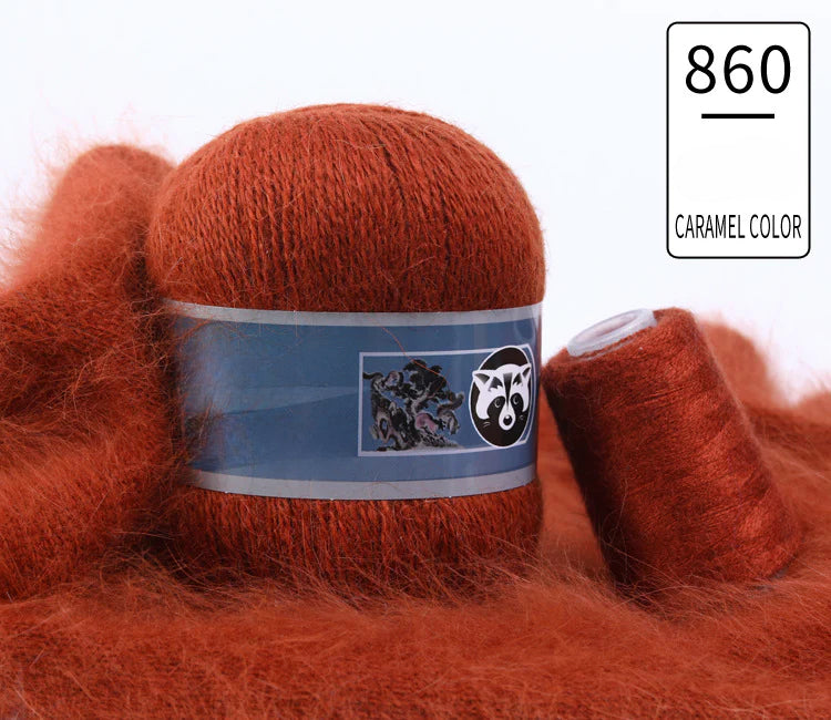 3 sets/bag, long-haired mink fleece yarn