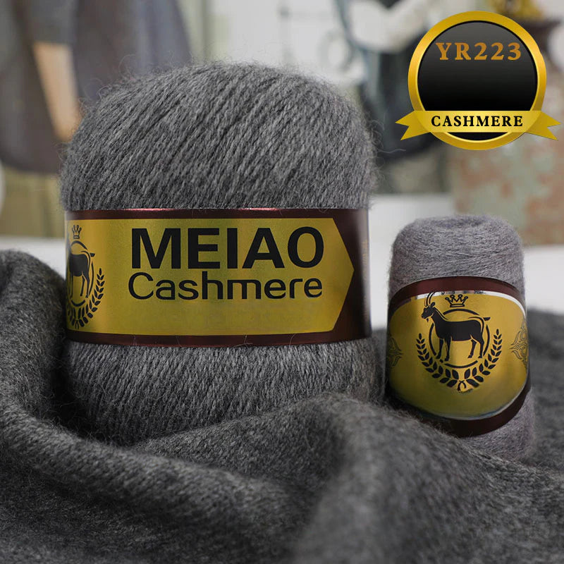 genuine high-end American and Australian platinum pure cashmere 6 + 6 boutique medium and rough hand-woven elastic sweater