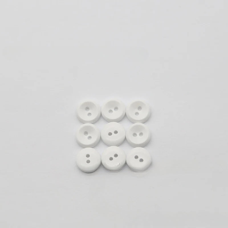 New versatile round two-eye color resin button luxury shirt mini button kindergarten sticky painting free punching