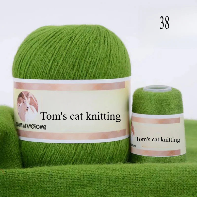 Medium and thick hand-woven 6 + 6 thread, machine-woven baby scarf thread, mink thread