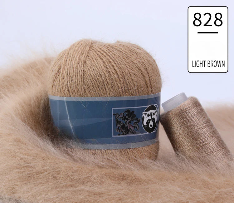 3 sets/bag, long-haired mink fleece yarn