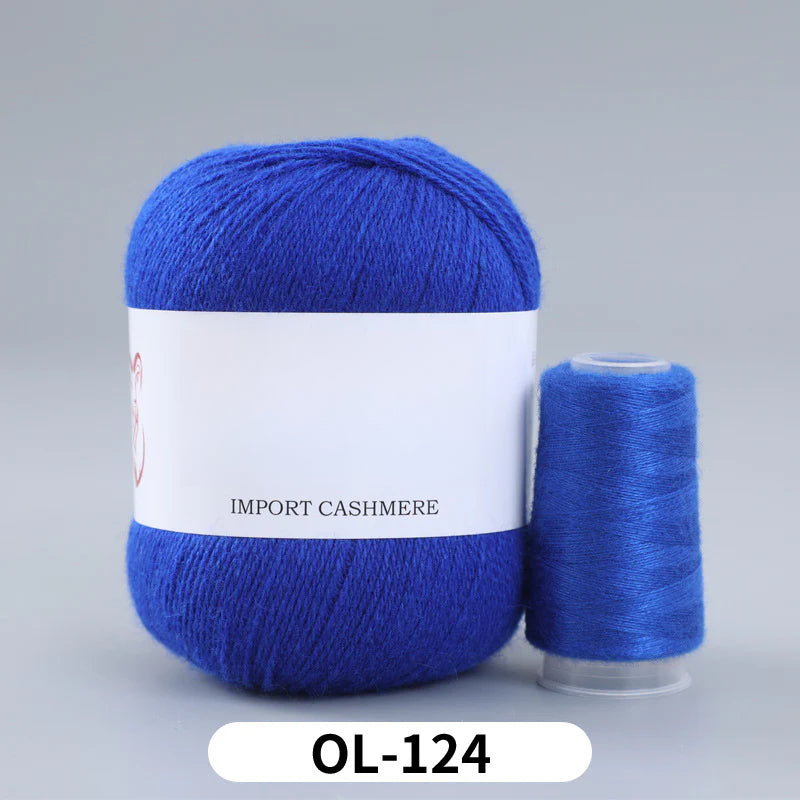 High matching hand-knitted cashmere thread DIY handmade three-strand medium-thick knitted wool thread 25-color