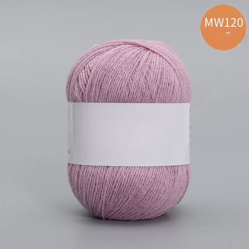 62 color 100% pure wool thread, Australian DIY14s/2 medium rough hand-knitted merino yarn