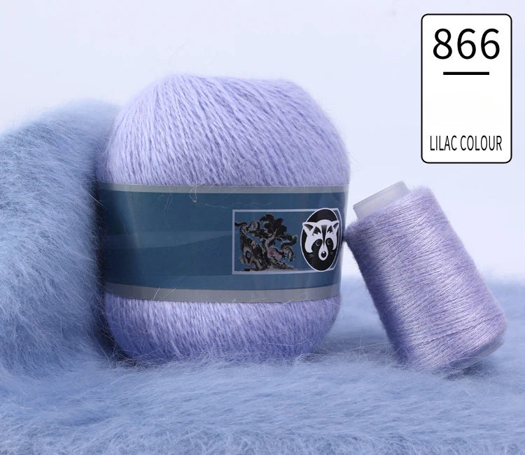 3 sets/bag, long-haired mink fleece yarn