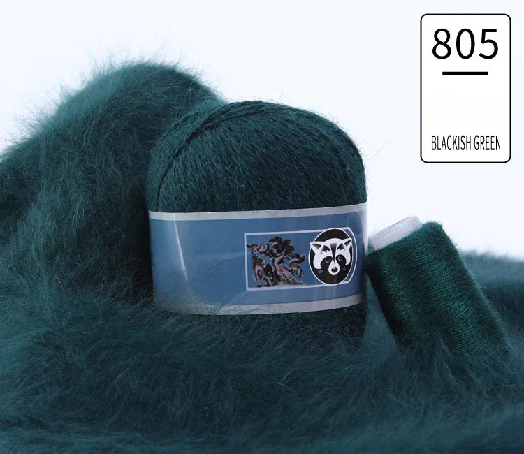 3 sets/bag, long-haired mink fleece yarn