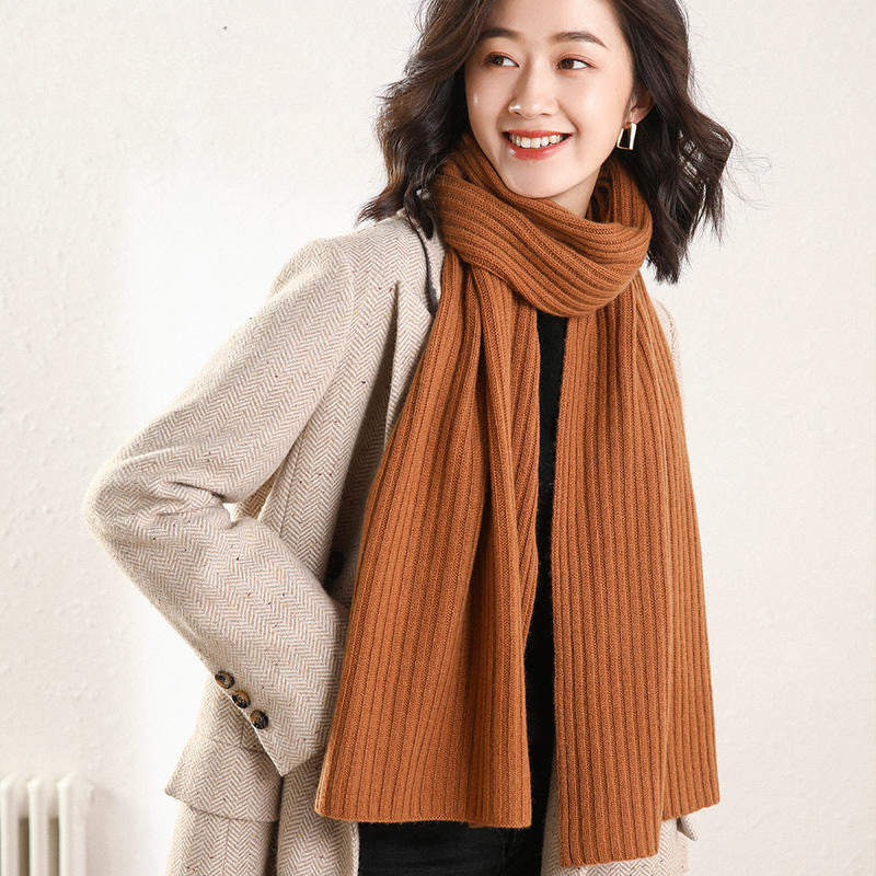 man  and  woman couples, knitted scarf, pure cashmere.