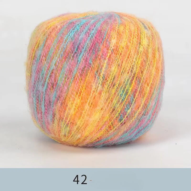 Whole wool lace wool thread fine wool cashmere hand-woven thread mohair soft fine wool thread