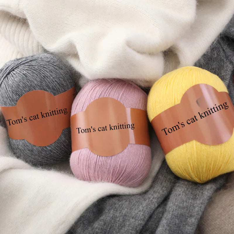 Soft gold, cashmere yarn,sales of medium and rough hand-woven yarn wool