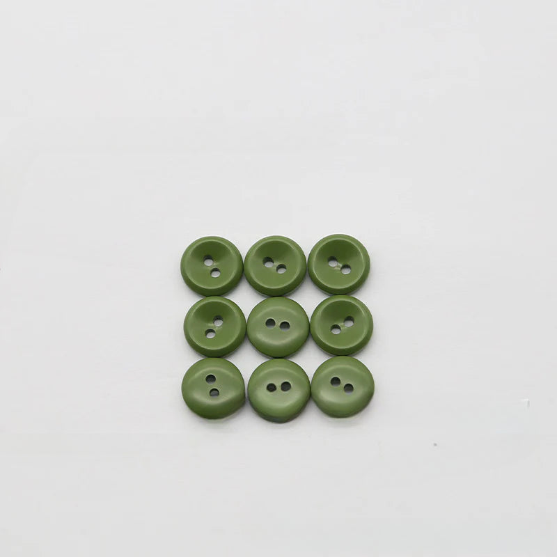 New versatile round two-eye color resin button luxury shirt mini button kindergarten sticky painting free punching