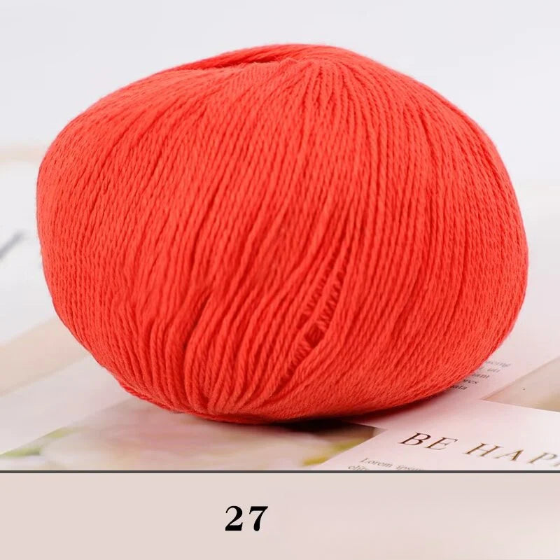 Cashmere thread, hand-woven medium and rough sweater, scarf, wool ball