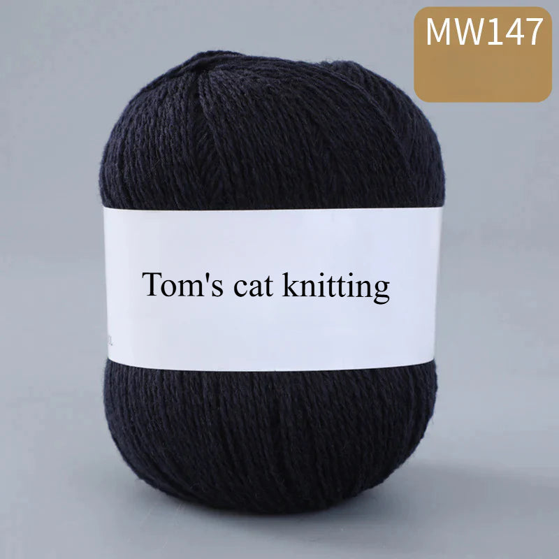 62 color 100% pure wool thread, Australian DIY14s/2 medium rough hand-knitted merino yarn
