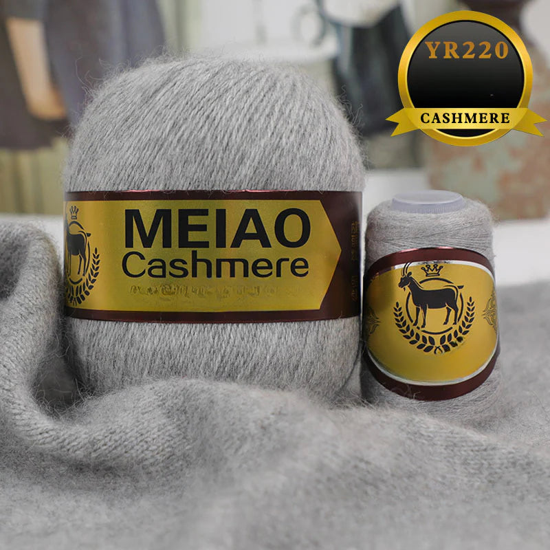 genuine high-end American and Australian platinum pure cashmere 6 + 6 boutique medium and rough hand-woven elastic sweater