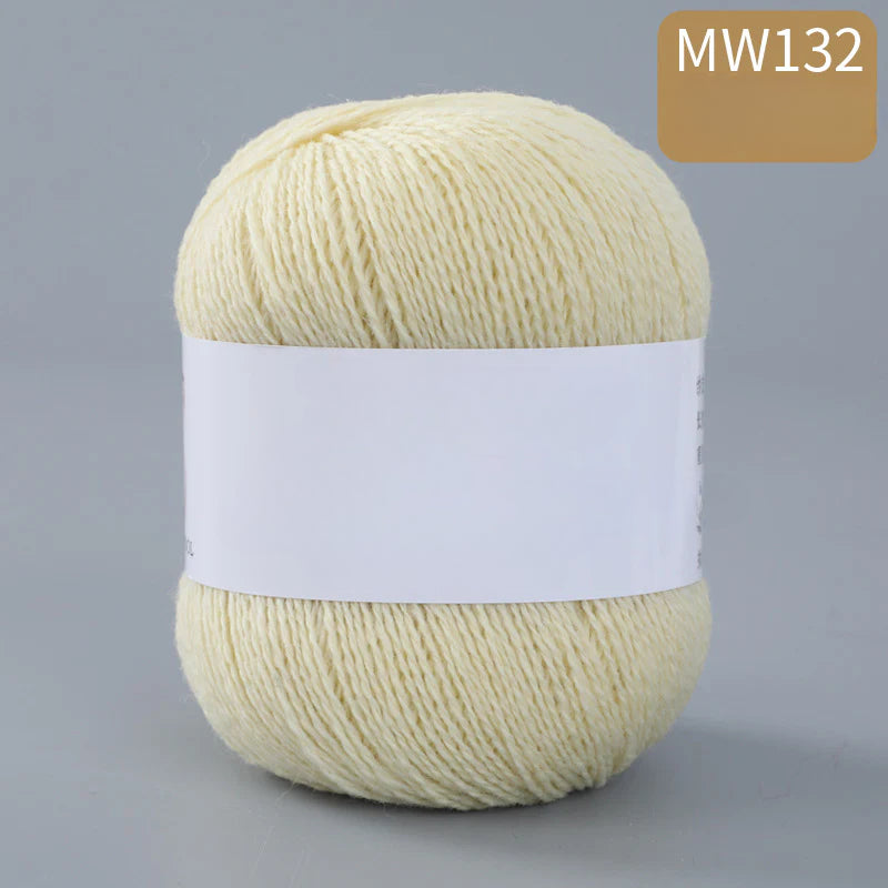 62 color 100% pure wool thread, Australian DIY14s/2 medium rough hand-knitted merino yarn