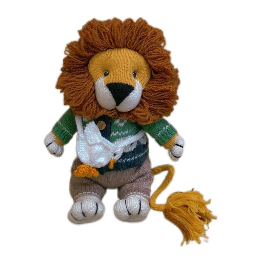 Handmade  Knitted   Soft Toys  lion  toy in Dress  gift  handmade toy