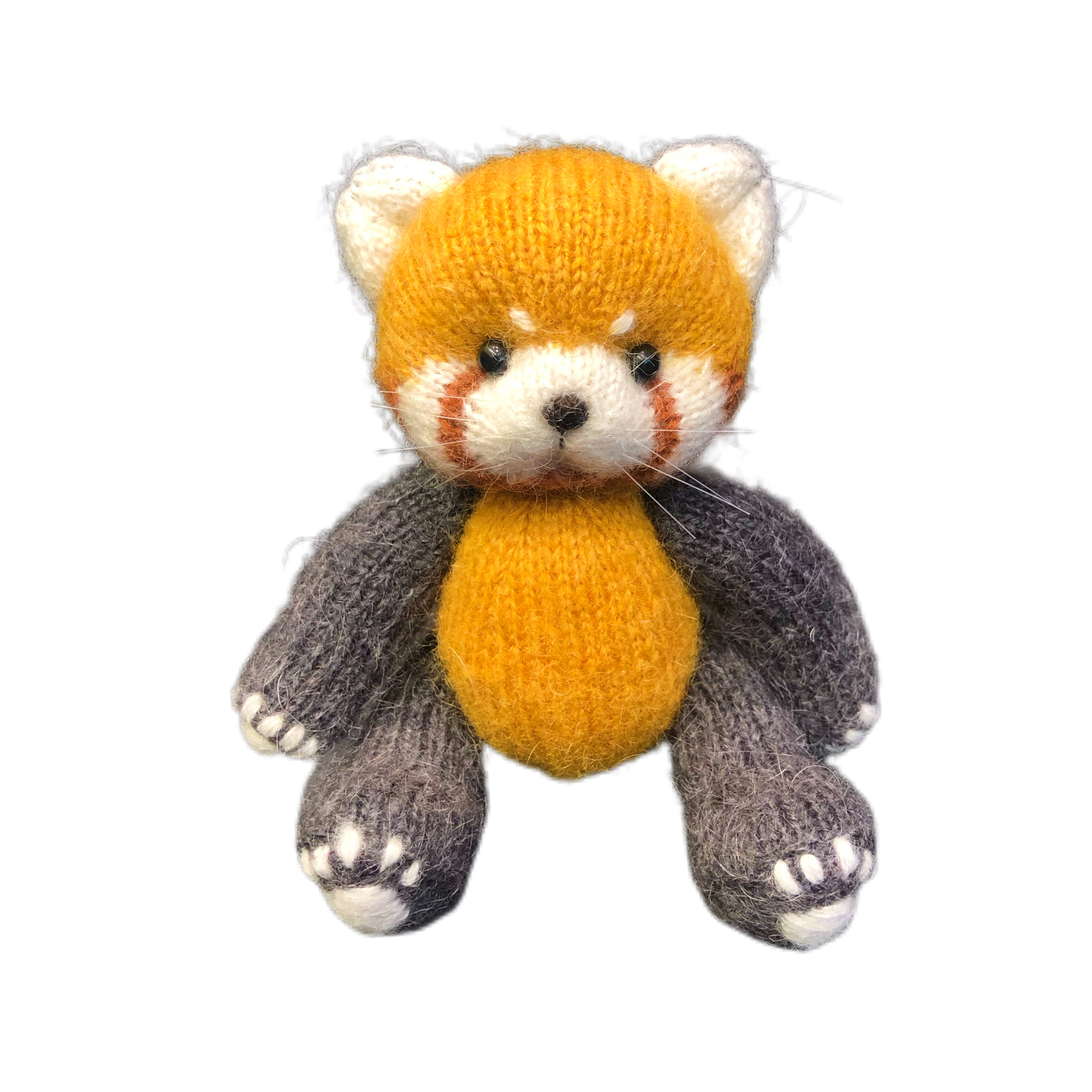 Red Panda Knitted   toys - Handmade dressed    doll for unique birthday gif