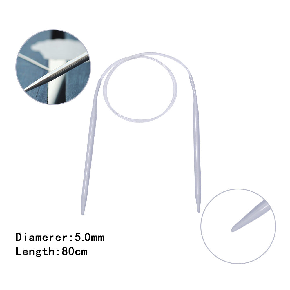 Aluminum Ring Crochet, Aluminum Ring Needle Stick Needle Wool Knitting Tool Sweater Needle 40 60 80cm