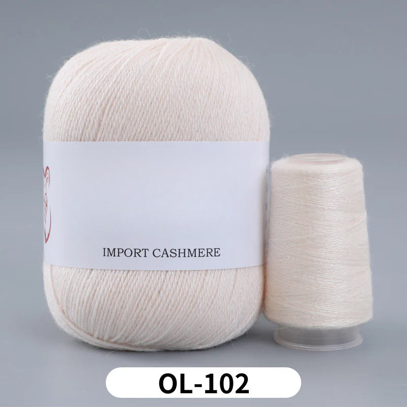 High matching hand-knitted cashmere thread DIY handmade three-strand medium-thick knitted wool thread 25-color