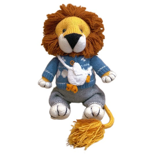 Handmade  Knitted   Soft Toys  lion  toy in Dress  gift  handmade toy