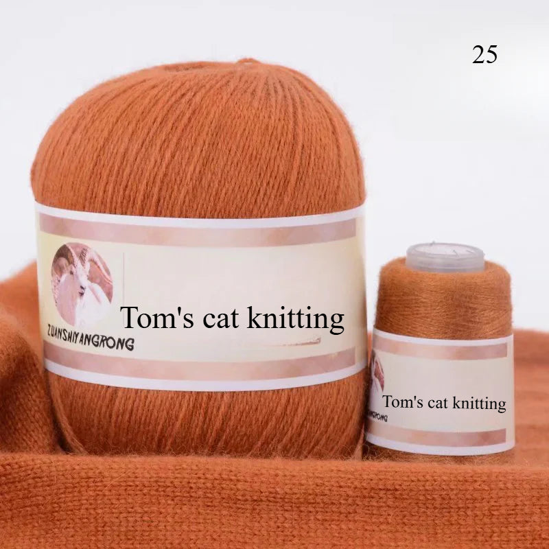 Medium and thick hand-woven 6 + 6 thread, machine-woven baby scarf thread, mink thread