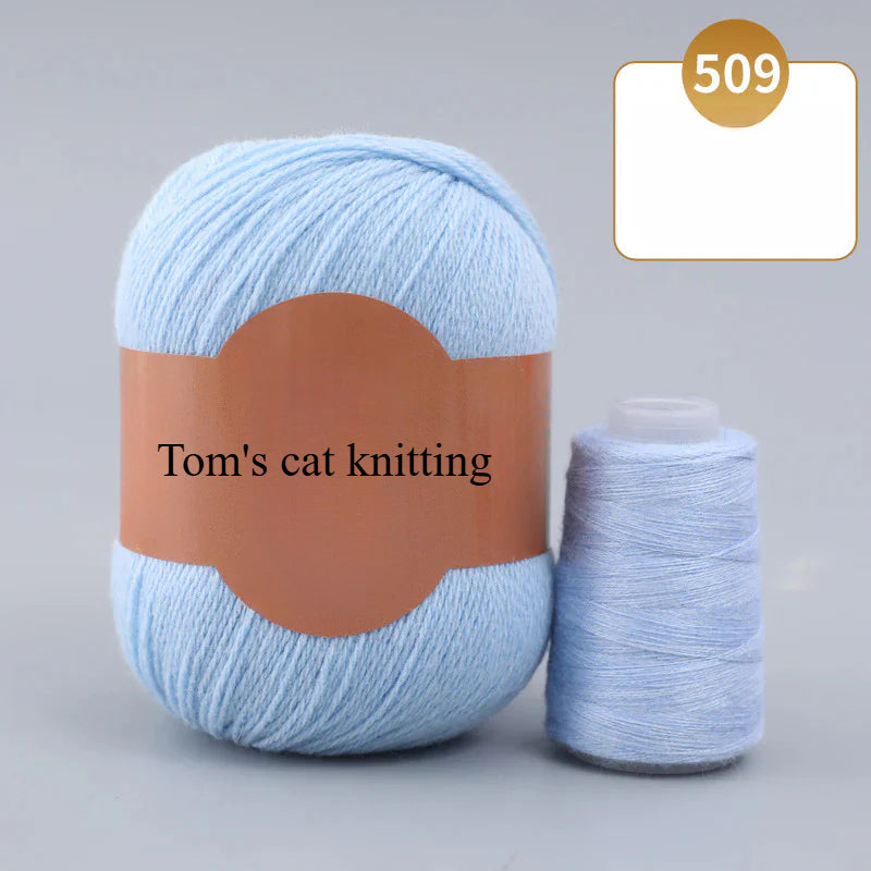 Soft gold, cashmere yarn,sales of medium and rough hand-woven yarn wool