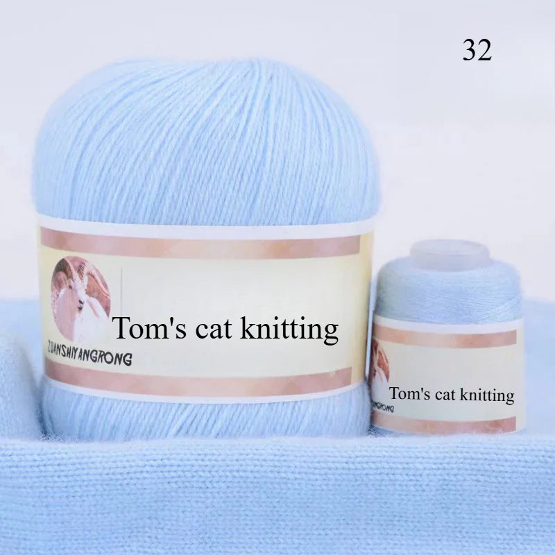 Medium and thick hand-woven 6 + 6 thread, machine-woven baby scarf thread, mink thread