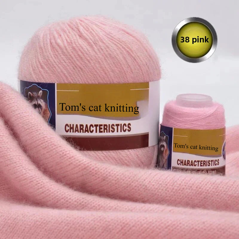 Mink thread wool ball self-woven scarf hat sweater jacket stick crochet DIY hand-woven material ball thread