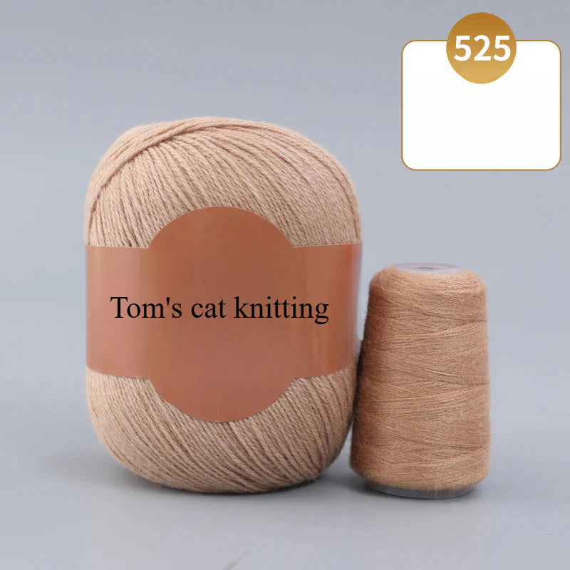 Soft gold, cashmere yarn,sales of medium and rough hand-woven yarn wool