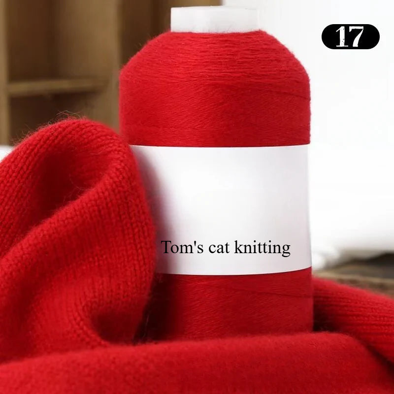 High-content cashmere 2 two axles medium and fine cashmere thread hand-knitted sweater crocheted doll