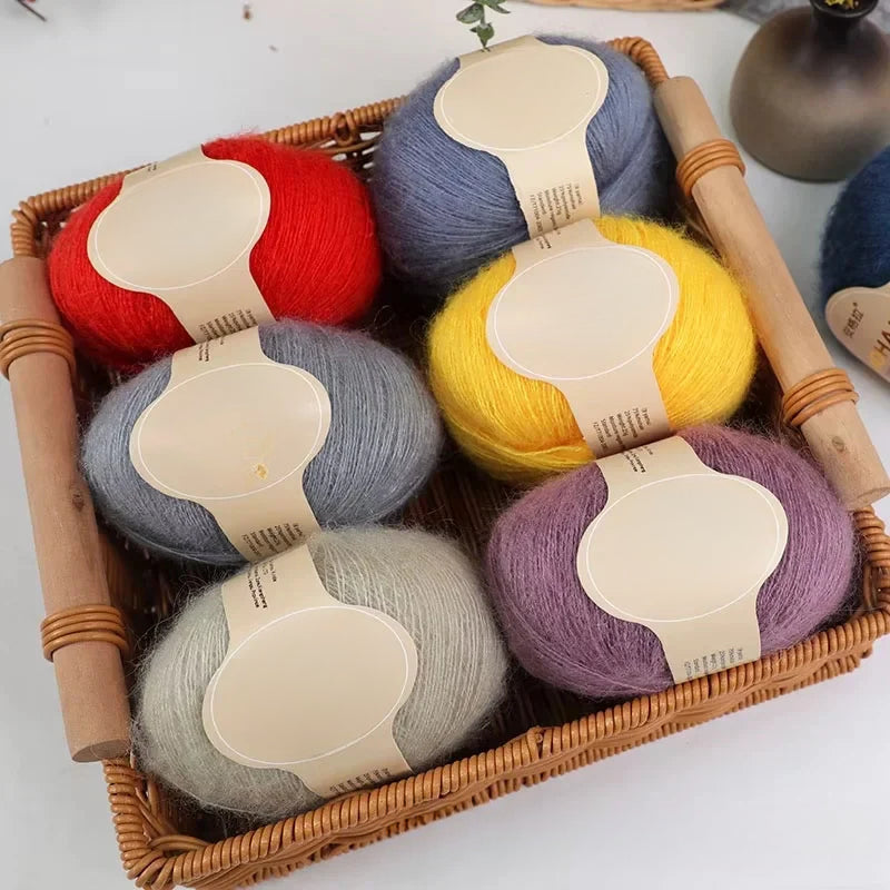 South Africa Super Young Angola Thin Thread 25g High Content Wool Thread Handmade DIY Baby Doll Thread