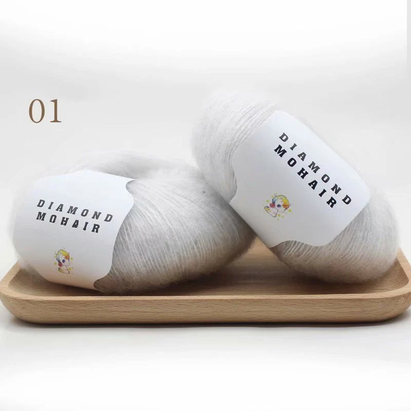 Angola 25g crochet thread pull wool yarn fancy thread hand knitted scarf jacket