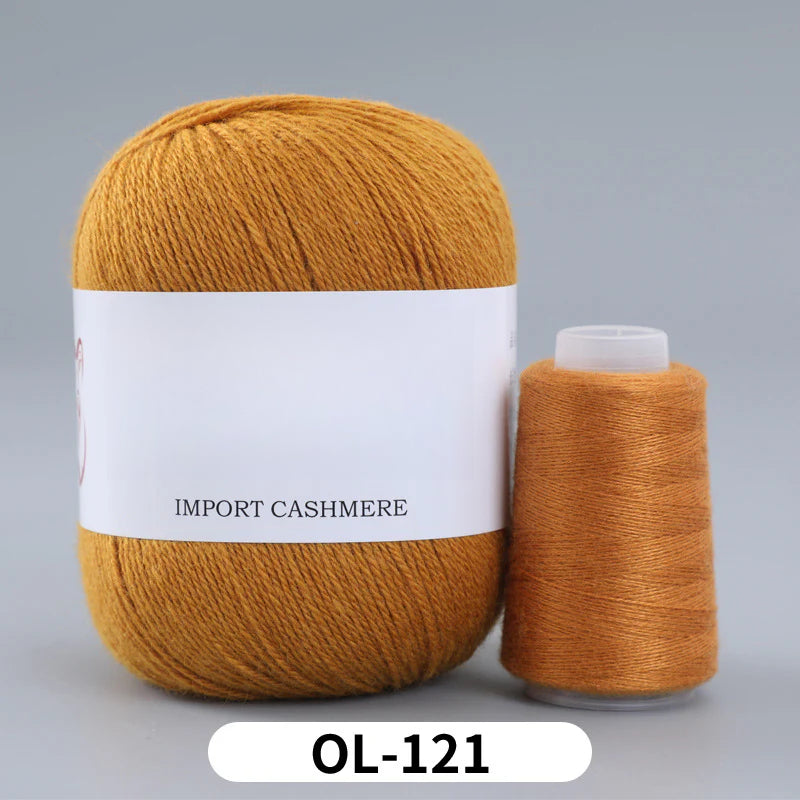High matching hand-knitted cashmere thread DIY handmade three-strand medium-thick knitted wool thread 25-color