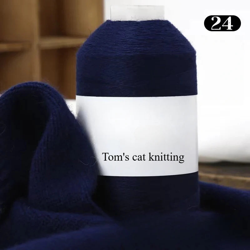 High-content cashmere 2 two axles medium and fine cashmere thread hand-knitted sweater crocheted doll