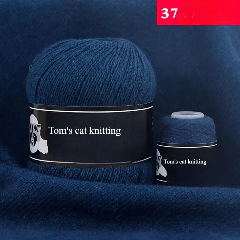 High-quality hand-woven mink thread 24/3 strands medium and thick wool with small shaft long hair mink knitting sweater scarf thread