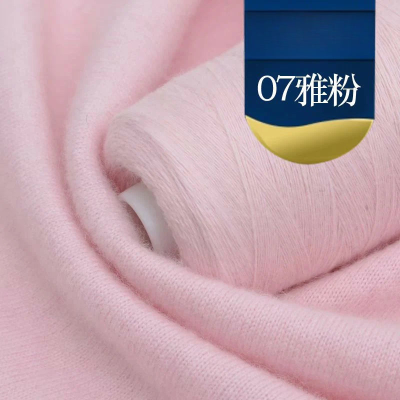 No standard woven cashmere thread 30% cashmere, beaded shiny silk hand-woven cashmere fine thread wool scarf DIY hand-woven