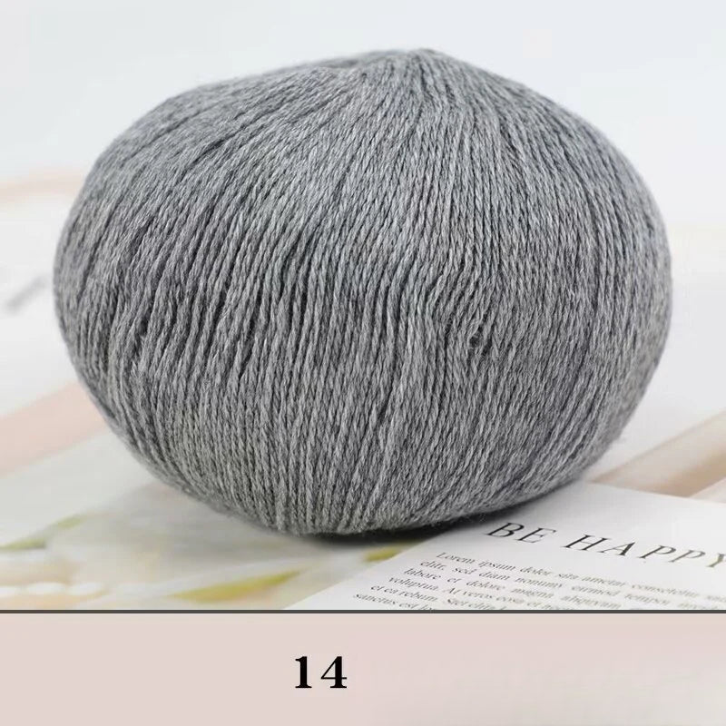 Cashmere thread, hand-woven medium and rough sweater, scarf, wool ball