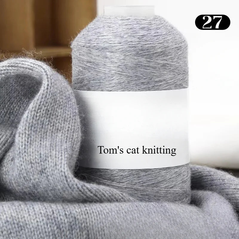 High-content cashmere 2 two axles medium and fine cashmere thread hand-knitted sweater crocheted doll