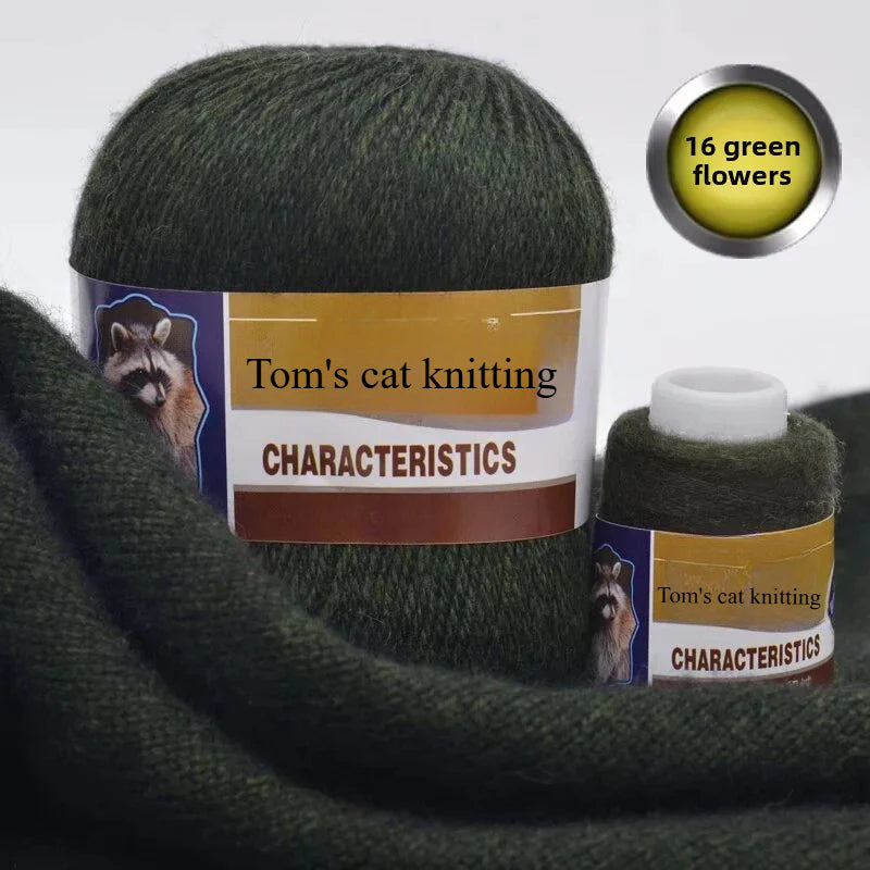 Mink thread wool ball self-woven scarf hat sweater jacket stick crochet DIY hand-woven material ball thread