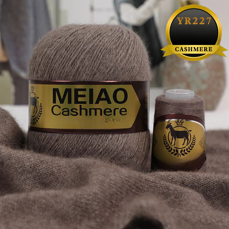 genuine high-end American and Australian platinum pure cashmere 6 + 6 boutique medium and rough hand-woven elastic sweater