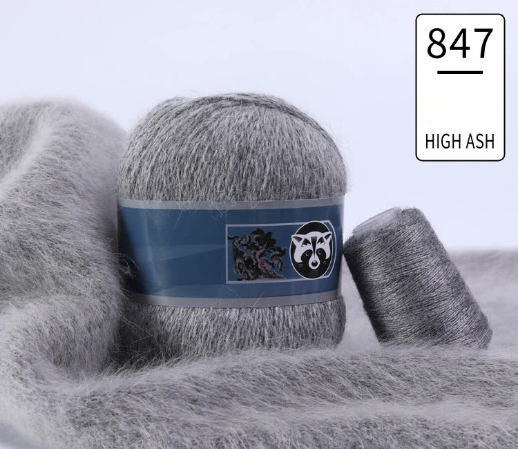 3 sets/bag, long-haired mink fleece yarn