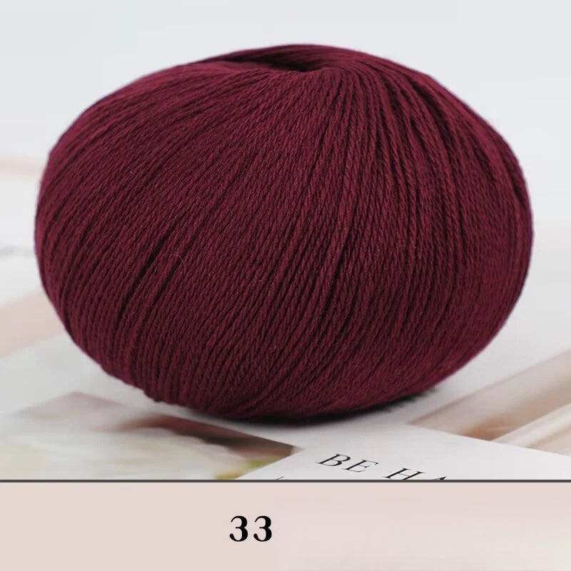 Cashmere thread, hand-woven medium and rough sweater, scarf, wool ball
