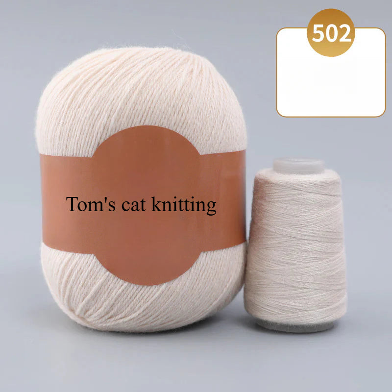 Soft gold, cashmere yarn,sales of medium and rough hand-woven yarn wool