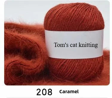 Orchid mink hand-woven thread, medium coarse Dai mink cashmere significant other wool