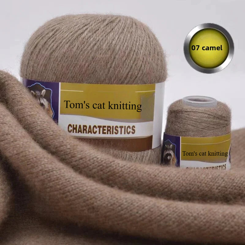 Mink thread wool ball self-woven scarf hat sweater jacket stick crochet DIY hand-woven material ball thread