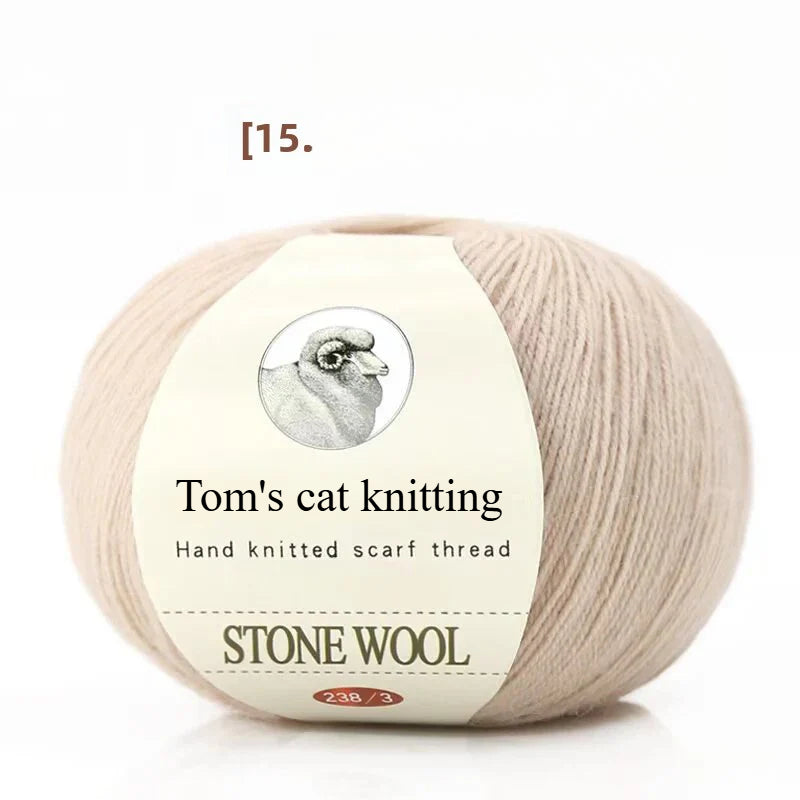 hand-woven lamb wool soft and delicate hand-woven baby sweater milk ball thread