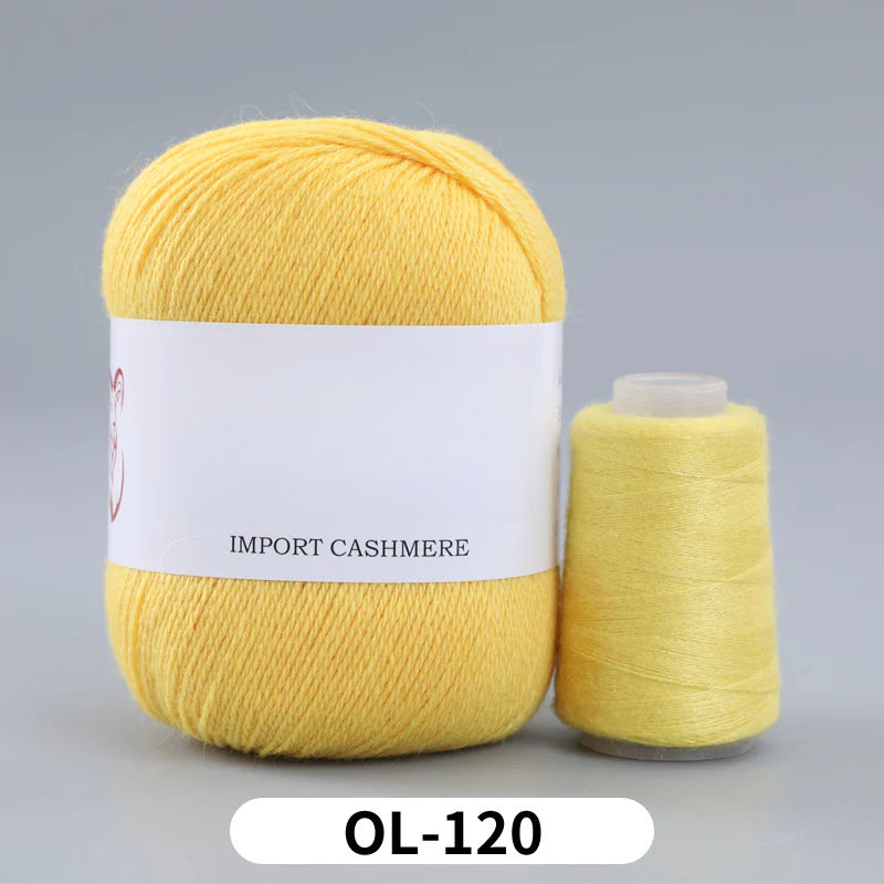 High matching hand-knitted cashmere thread DIY handmade three-strand medium-thick knitted wool thread 25-color