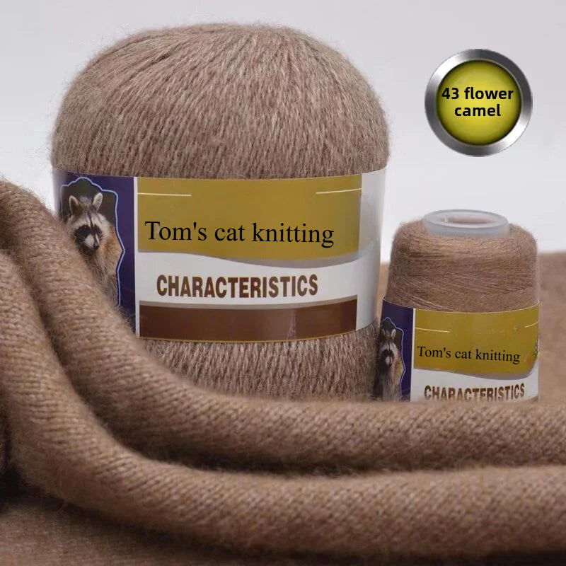 Mink thread wool ball self-woven scarf hat sweater jacket stick crochet DIY hand-woven material ball thread