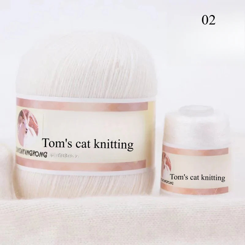 Medium and thick hand-woven 6 + 6 thread, machine-woven baby scarf thread, mink thread