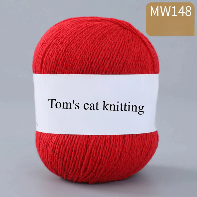 62 color 100% pure wool thread, Australian DIY14s/2 medium rough hand-knitted merino yarn