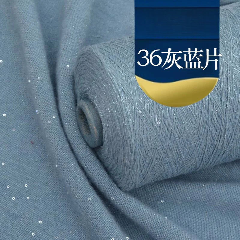 No standard woven cashmere thread 30% cashmere, beaded shiny silk hand-woven cashmere fine thread wool scarf DIY hand-woven
