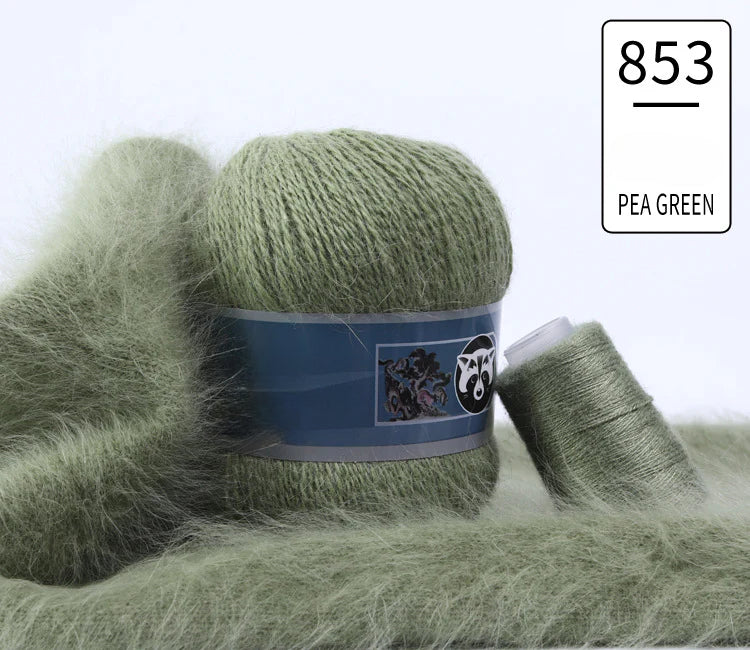 3 sets/bag, long-haired mink fleece yarn